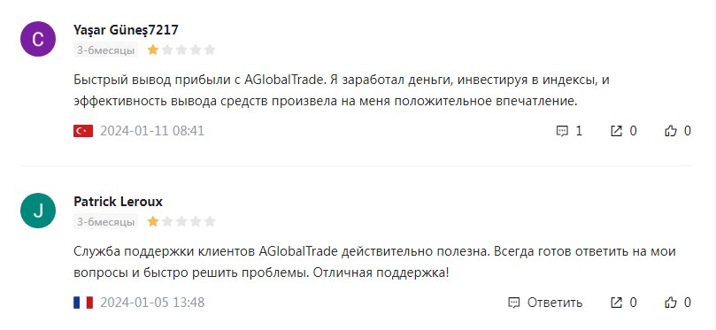 Aglobaltrade вывод денег